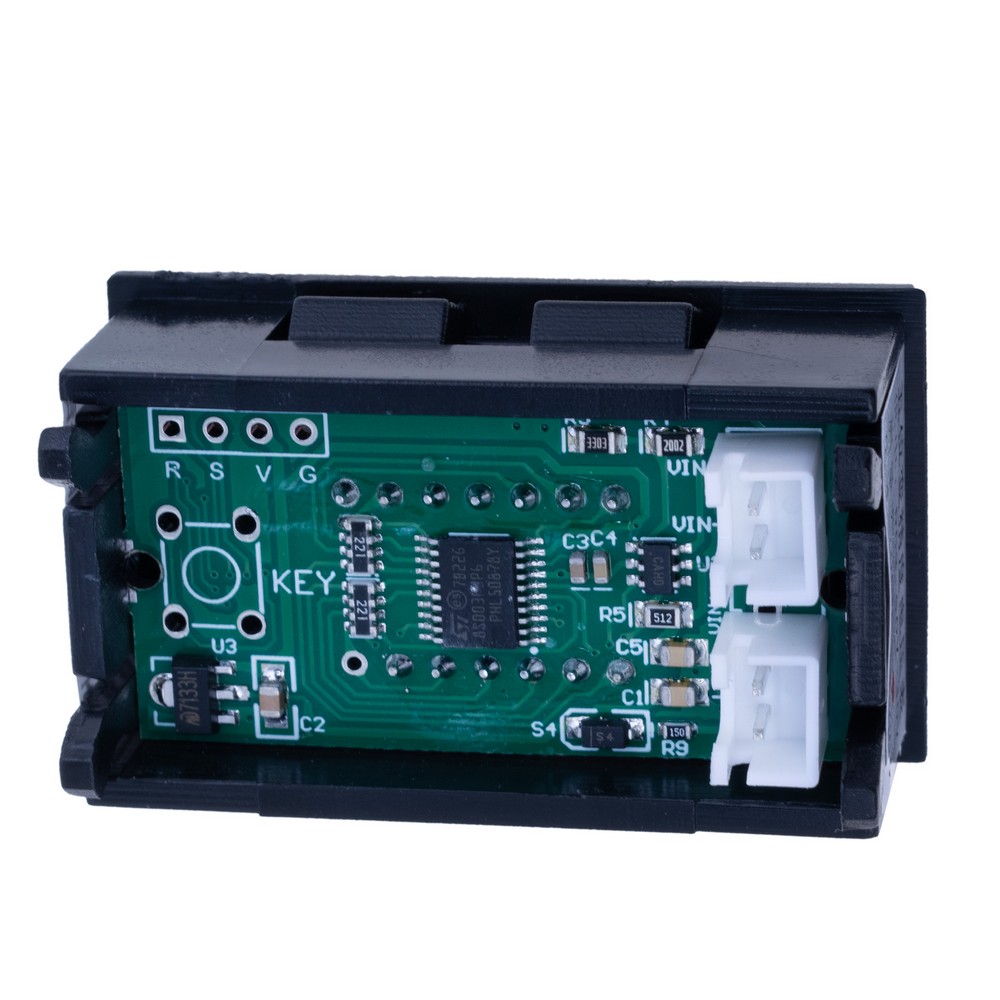 Вольтметр на панель 0.36" (червоний)