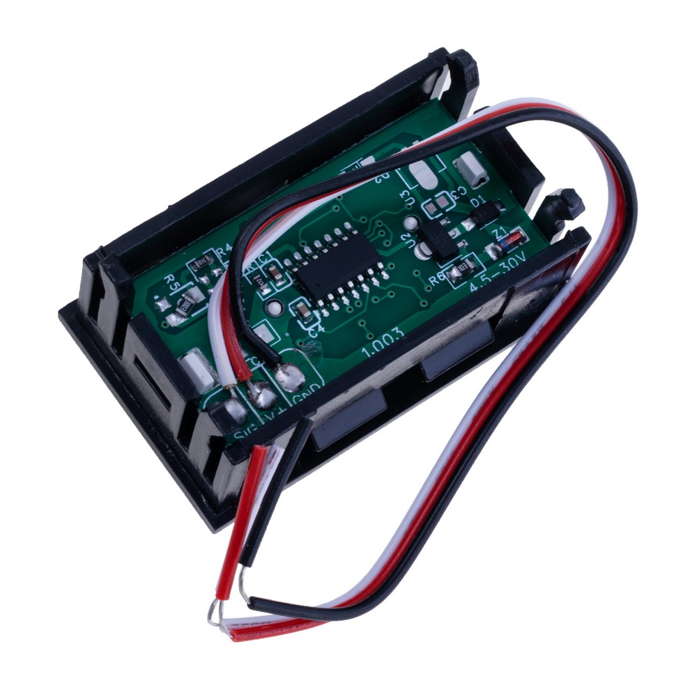 Вбудований вольтметр DC 4,5-30V синій дисплей