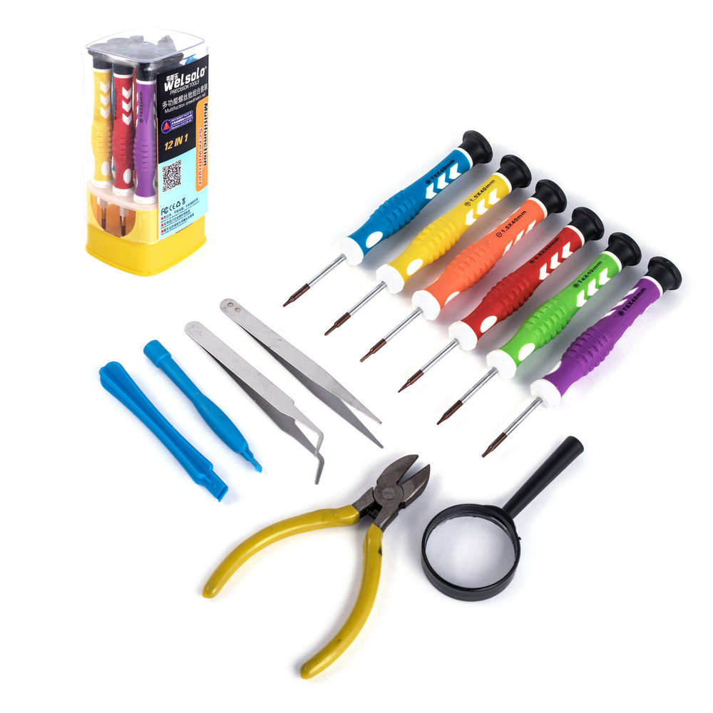 Набор отвертки 12в1 (WELSOLO 12 in 1 versatile screwdrivers set VVS-MR-5) Набор отвертки 12в1 (WELSOLO 12 in 1 versatile screwdrivers set VVS-MR-5)