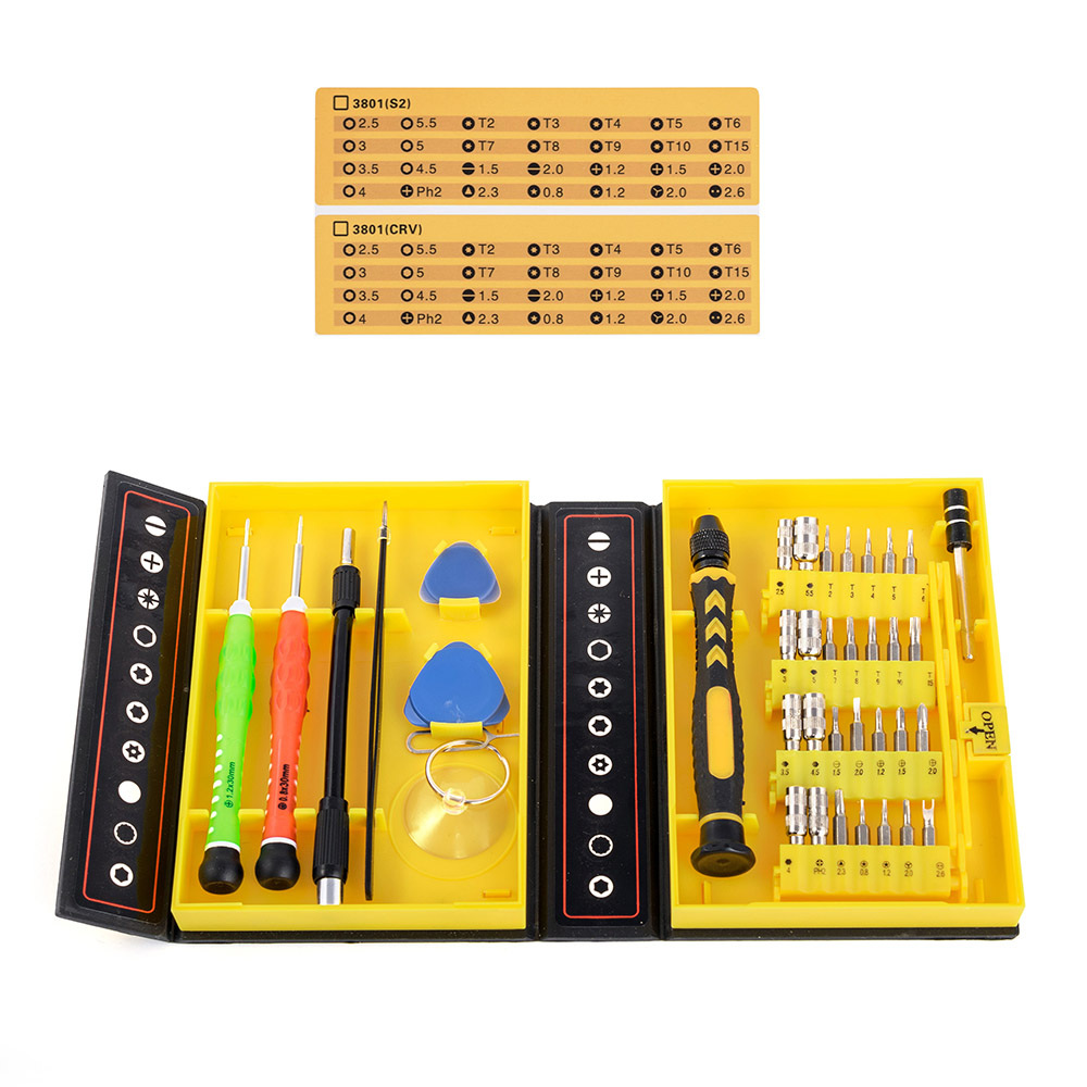WELSOLO 38 in 1 versatile screwdrivers set 3801 WELSOLO 38 in 1 versatile screwdrivers set 3801