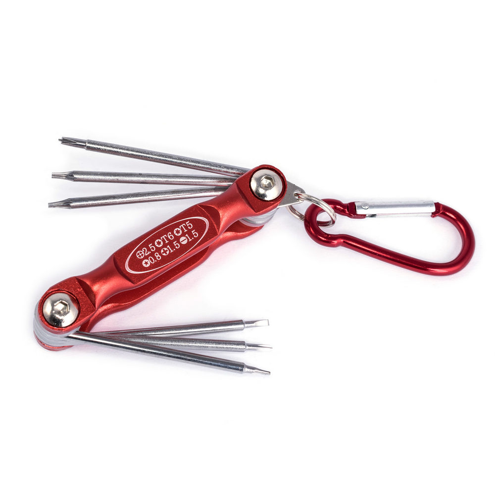 WELSOLO 6 in 1 versatile screwdrivers set[Key buckle]