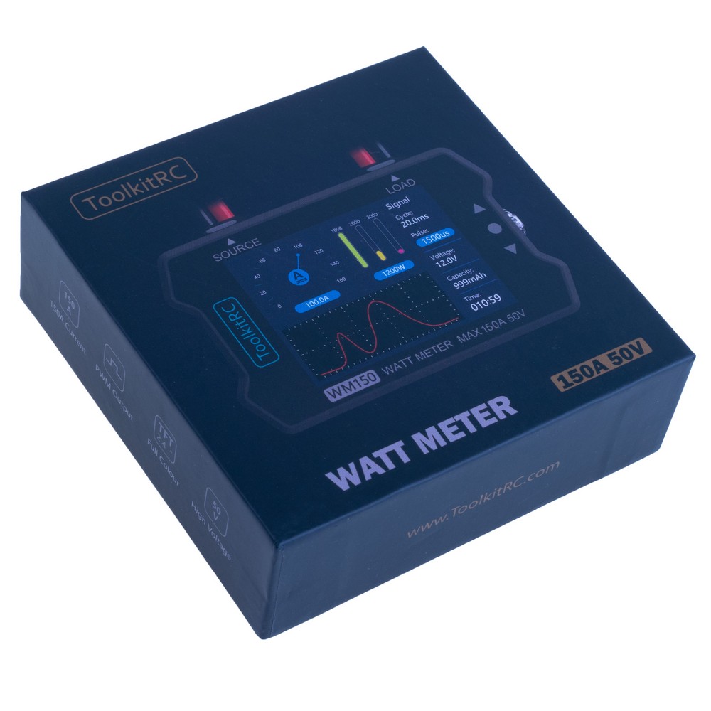 WM150 вимірювач потужності (TK23400-EU – ToolkitRC)