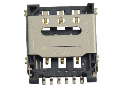 Держатель для nano-SIM-card, 6 контактов (SIM-077-6P-H1.5-R) Держатель для nano-SIM-card, 6 контактов (SIM-077-6P-H1.5-R)
