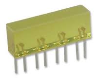 LED Block 5x22mm gelb 588nm, 120° (L-865/4YDT Kingbright)