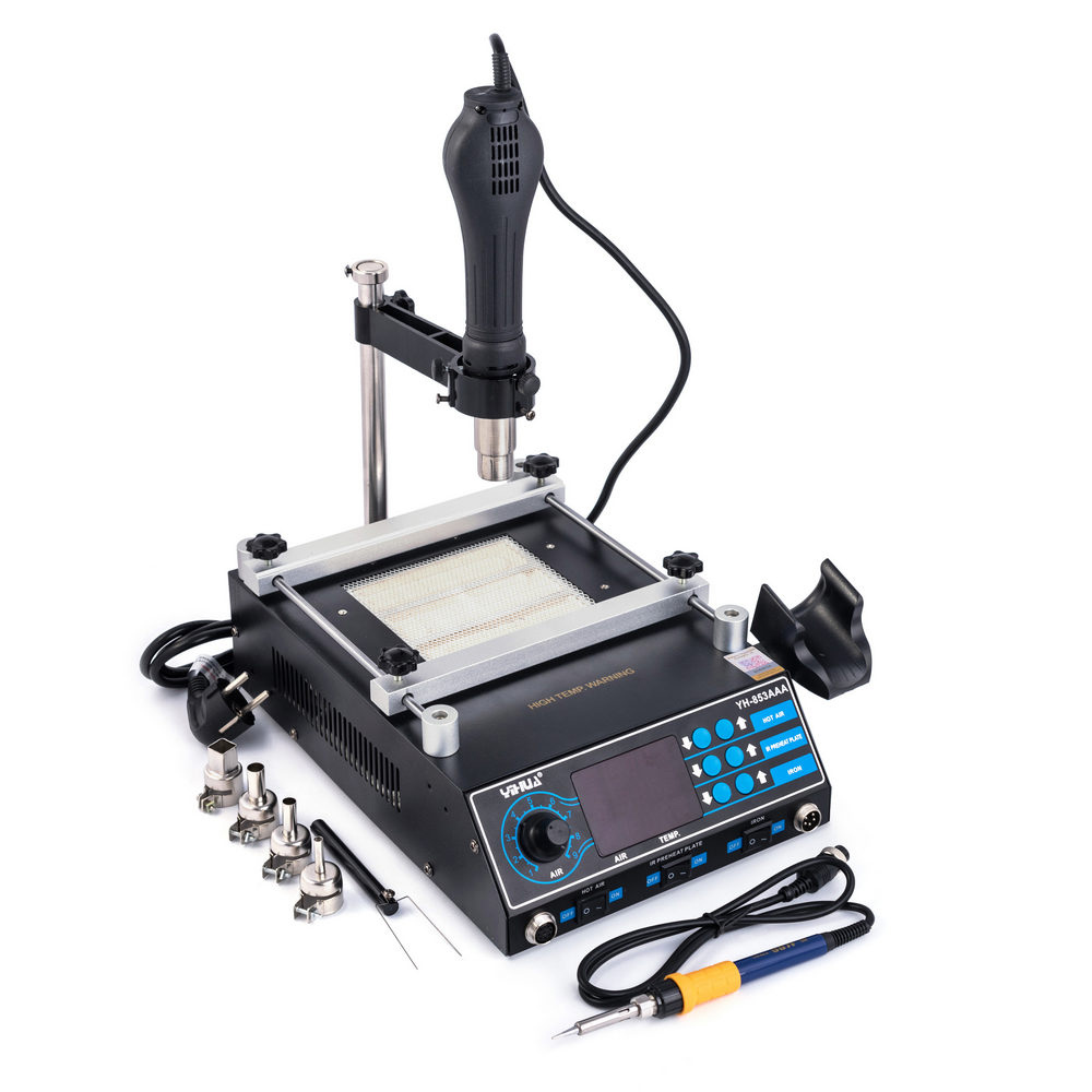 YiHUA 853AAA 3 in 1 Vorheizung-Heißluft-Lötstation 1270W CPU-PID-Regler SMD BGA YiHUA 853AAA 3 in 1 Vorheizung-Heißluft-Lötstation 1270W CPU-PID-Regler SMD BGA