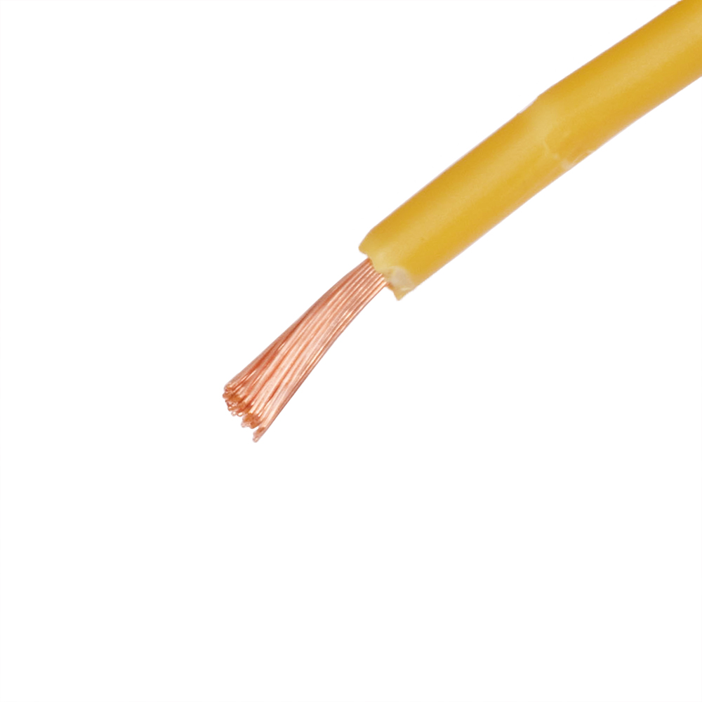 Провод многожильный 1.5mm2 (16AWG/48xD0.20мм, медь, PVC), желтый