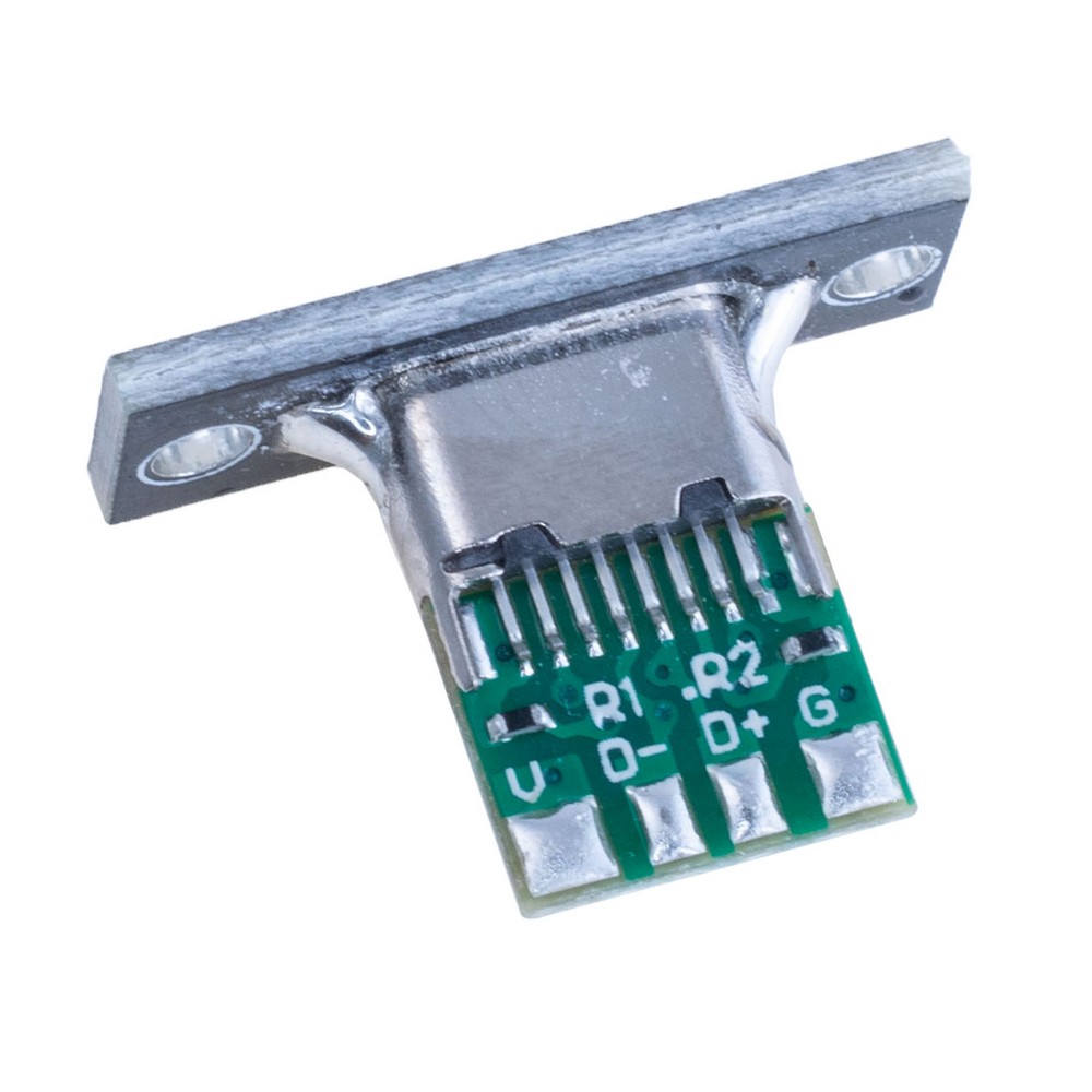 Роз'єм Type-C (6pin/5A, CR-22) на платі на панель