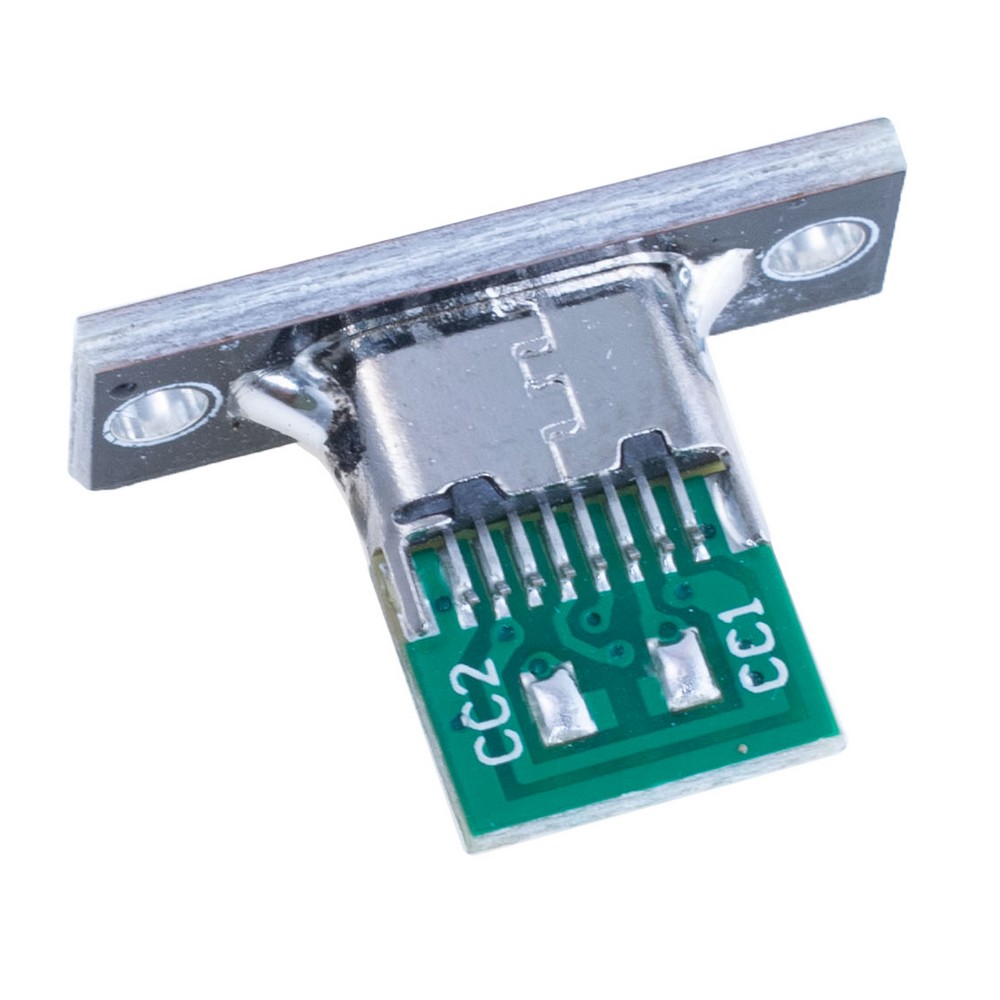 Роз'єм Type-C (6pin/5A, CR-22) на платі на панель