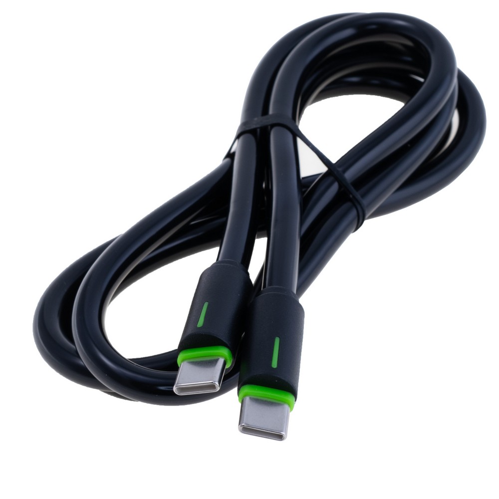 SJ734 60W Type-C To Type-C Bicolor Charging & Data Cable --YR Series 1m (SJ734USB01 Black – USAMS)
