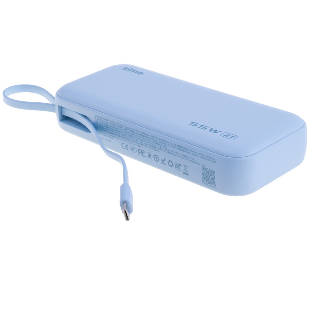 Power Bank Z1 20000mAh 74Wh (12000mAh @ 5V/3A) 55W max Blue (zime)