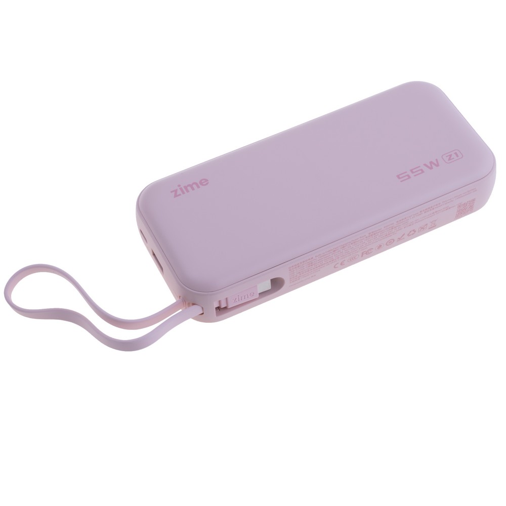 Power Bank Z1 20000mAh 74Wh (12000mAh @ 5V/3A) 55W max Pink (zime)