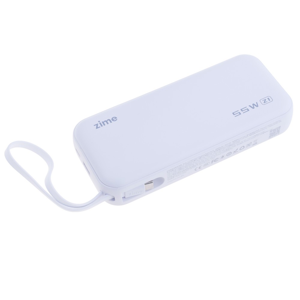 Power Bank Z1 20000mAh 74Wh (12000mAh @ 5V/3A) 55W max White (zime)