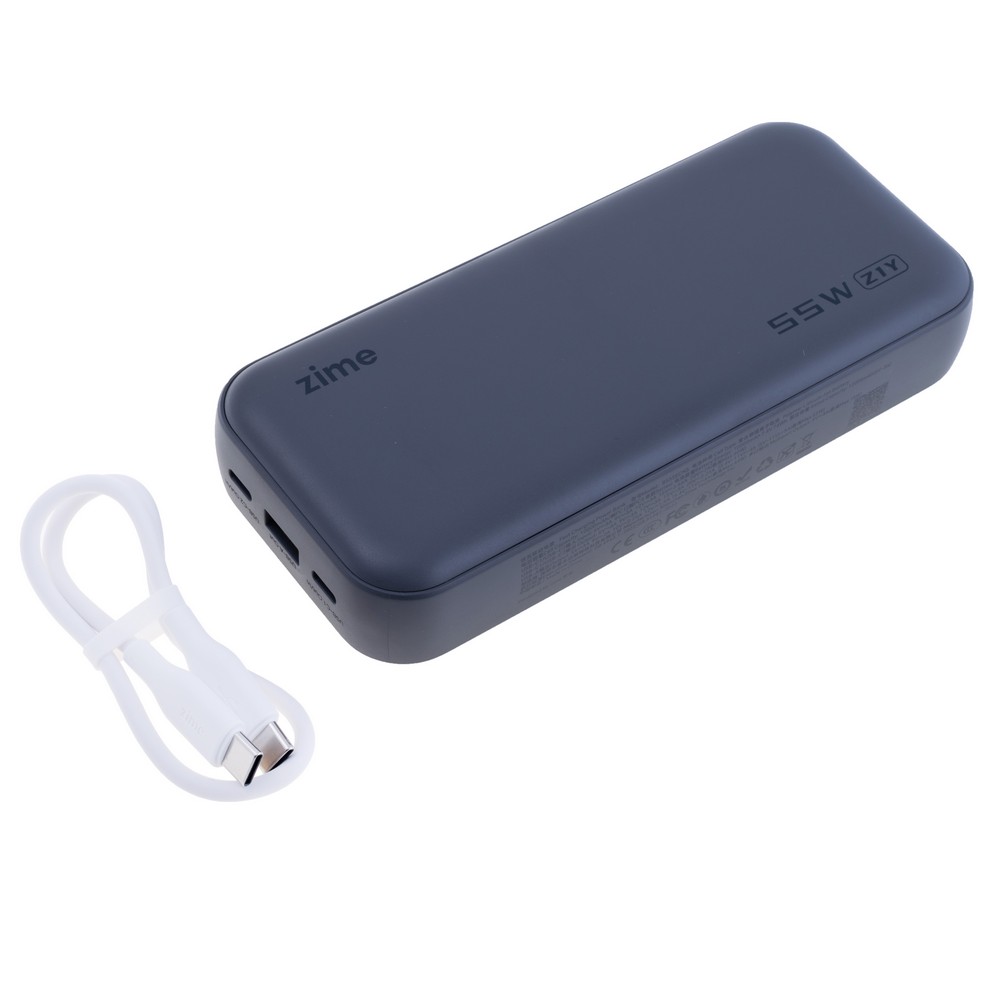 Power Bank Z1Y 20000mAh 74Wh (12000mAh @ 5V/3A) 55W max Black (zime)