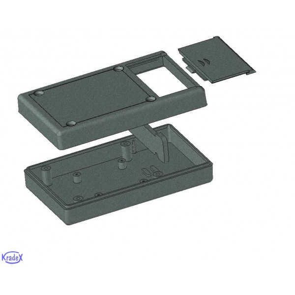 Z32 PS (Kradex) Gehause, schwarz, 27x65x110mm, Satz Z32 PS (Kradex) Gehause, schwarz, 27x65x110mm, Satz