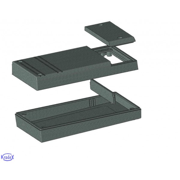 Z48 (Z-48)(Kradex, Gehause, PS, schwarz, 35x80x145mm, Satz)