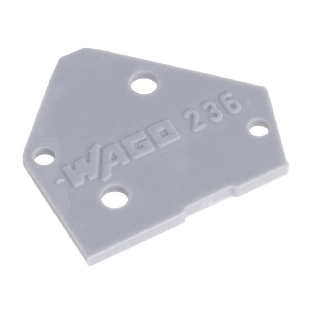 Blindscheibe Klemmen 236-100-Wago Deckel (grau) Blindscheibe Klemmen 236-100-Wago Deckel (grau)