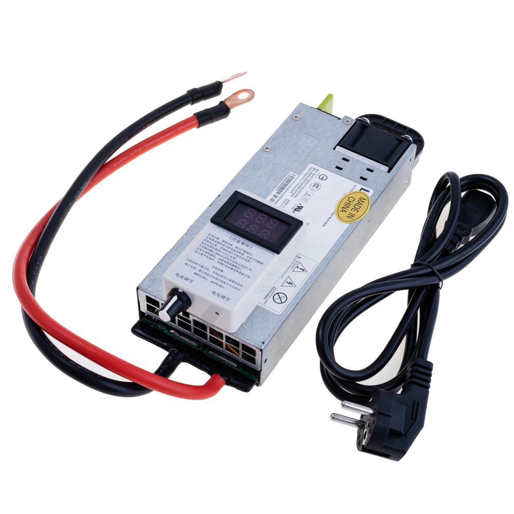 Ladegerät CC/CV 12V, 100A,  6AWG, 40cm,  M8.