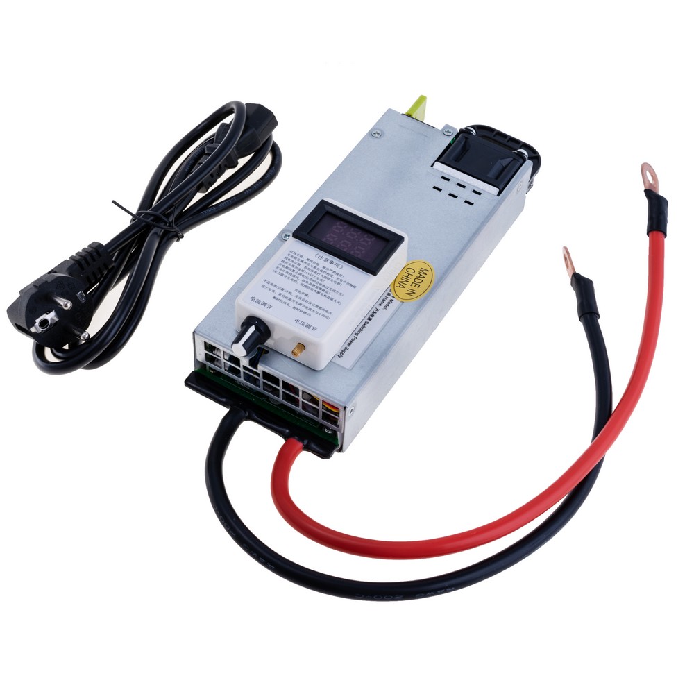 Ladegerät CC/CV 12V, 60A,  6AWG, 40cm,  M8.