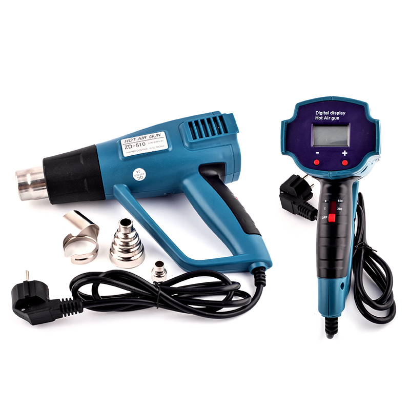 Термофен ZD-510 c дисплеем, два режима, max-1500W, 650°C Термофен ZD-510 c дисплеем, два режима, max-1500W, 650°C