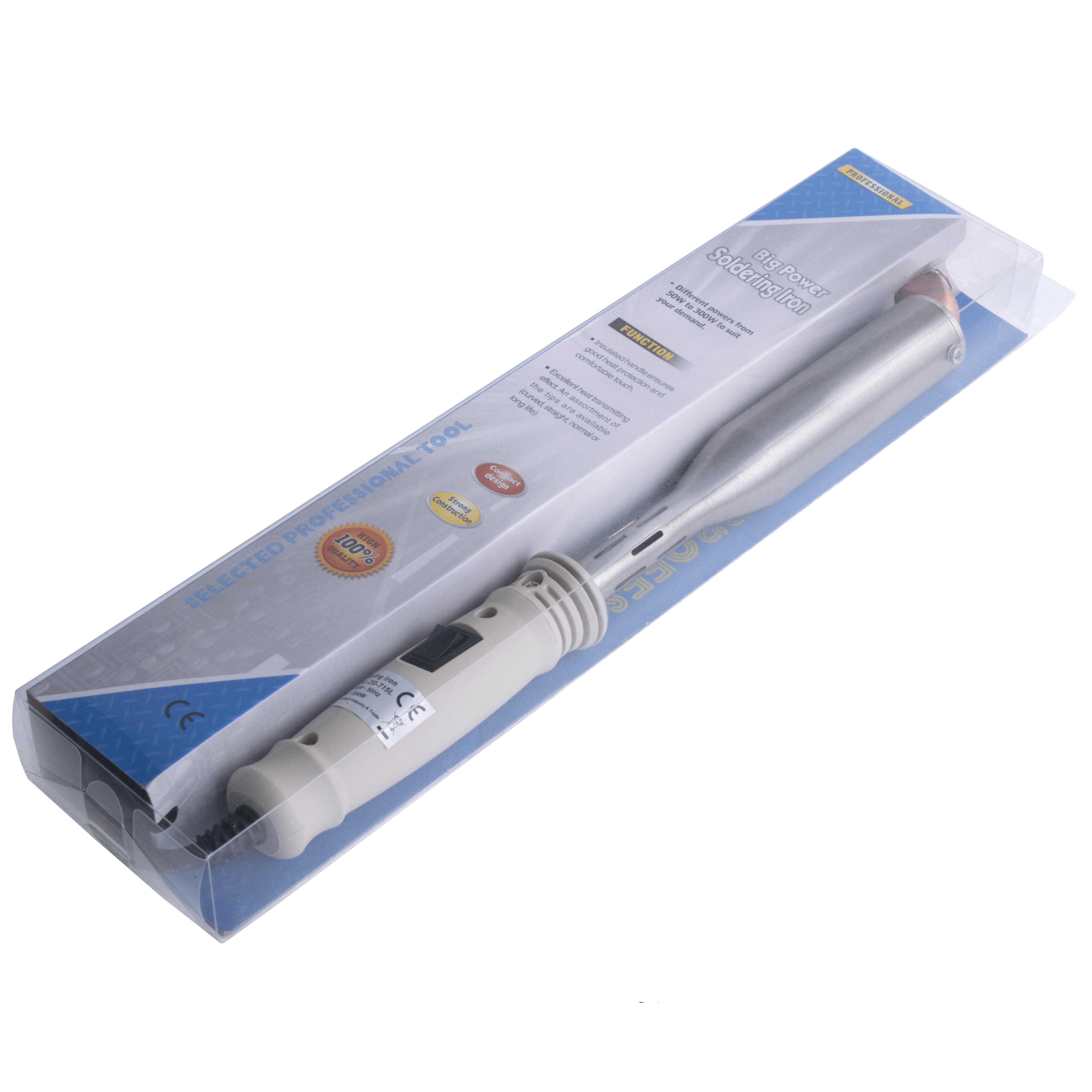 Lötkolben mit Taster ZD-715L, 300 W, 220 V, Eurostecker Lötkolben mit Taster ZD-715L, 300 W, 220 V, Eurostecker