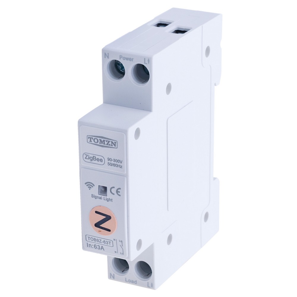 Zigbee 63A 1P+N WIFI Smart Switch Energy Meter Kwh Metering Monitoring Circuit Breaker TOB9Z-T No Metering 63A(TOMZN)