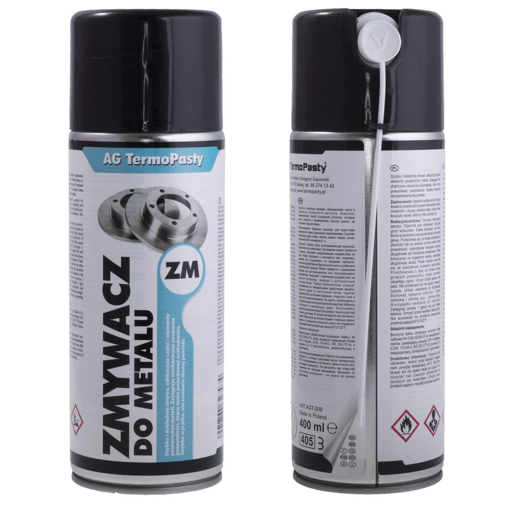 Metallreiniger ZM Spray 400ml für alle Metalloberflächen