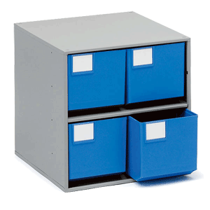 Schraubenbox, Kleinteilemagazin, Sortimentskasten, Aufbewahrungssystem Treston