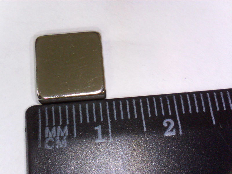 Neodym Magnet, Quader Block 10 x 10 x 4 mm (N38), Ni+Cu+Ni (Nickel) Neodym Magnet, Quader Block 10 x 10 x 4 mm (N38), Ni+Cu+Ni (Nickel)
