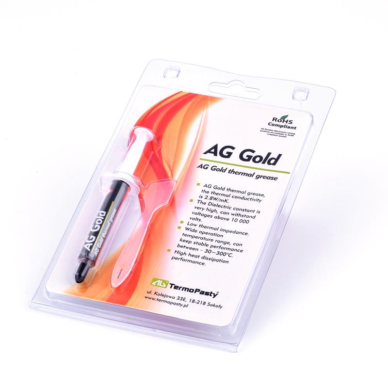 Gold Wärmeleitpaste Spritze 3g beste Wärmeableitung von CPU 2,8W/mK AG Gold Gold Wärmeleitpaste Spritze 3g beste Wärmeableitung von CPU 2,8W/mK AG Gold