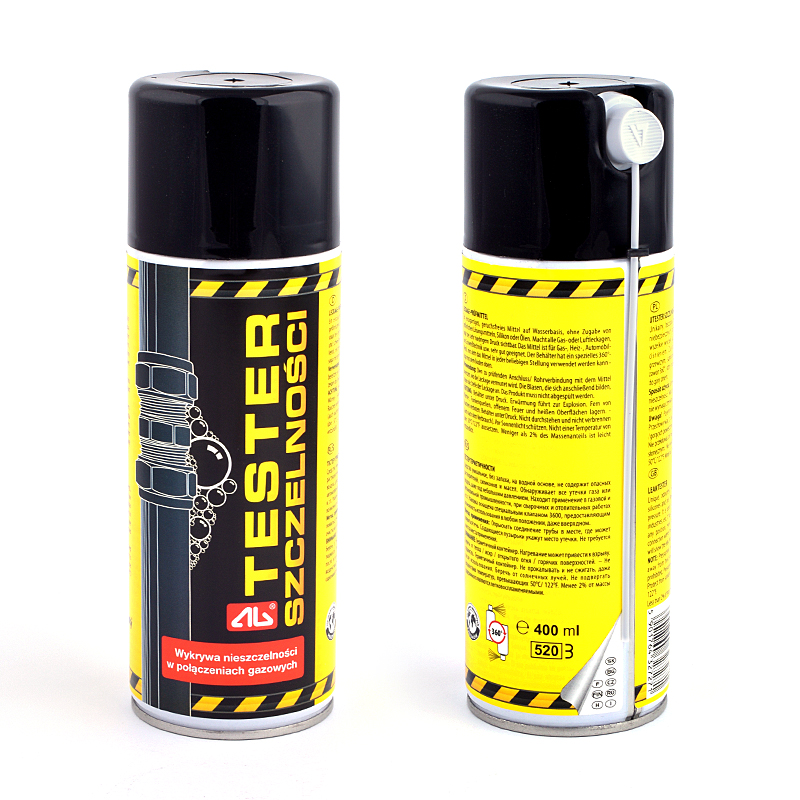 Lecksuchspray 400ml Gas Lecksuchmittel Leckfinder 360°-Ventil Lecksuchspray 400ml Gas Lecksuchmittel Leckfinder 360°-Ventil