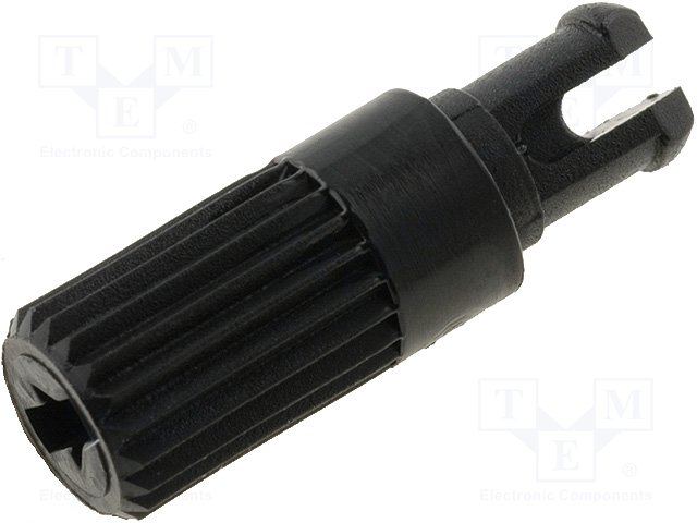 Griff fur einstellend Resistor (CA14W12B) ; schwarz; h:11,7mm Griff fur einstellend Resistor (CA14W12B) ; schwarz; h:11,7mm