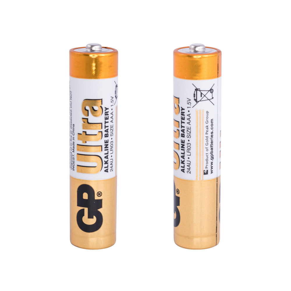 Batt. 24AU alkalisch, LR03U, AAA, 1.5V, GP, U2 (BAT-LR03/U-SH) Batt. 24AU alkalisch, LR03U, AAA, 1.5V, GP, U2 (BAT-LR03/U-SH)