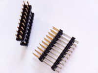 Stifte auf Platte, 2х10Kontakte, Schritt 2,54mm, Höhe 22mm Stifte auf Platte, 2х10Kontakte, Schritt 2,54mm, Höhe 22mm