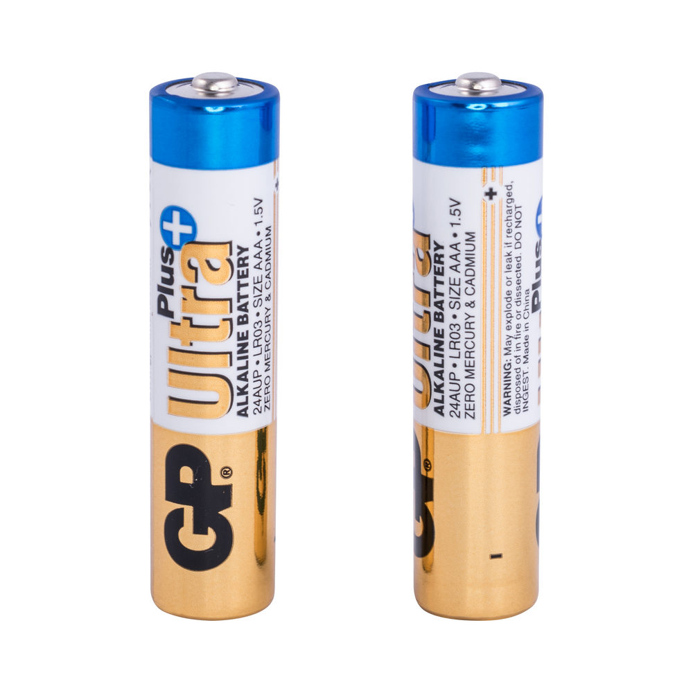 Batt. 24AUP alkalisch, LR3, AAA, 1.5V, GP, U-2 Batt. 24AUP alkalisch, LR3, AAA, 1.5V, GP, U-2