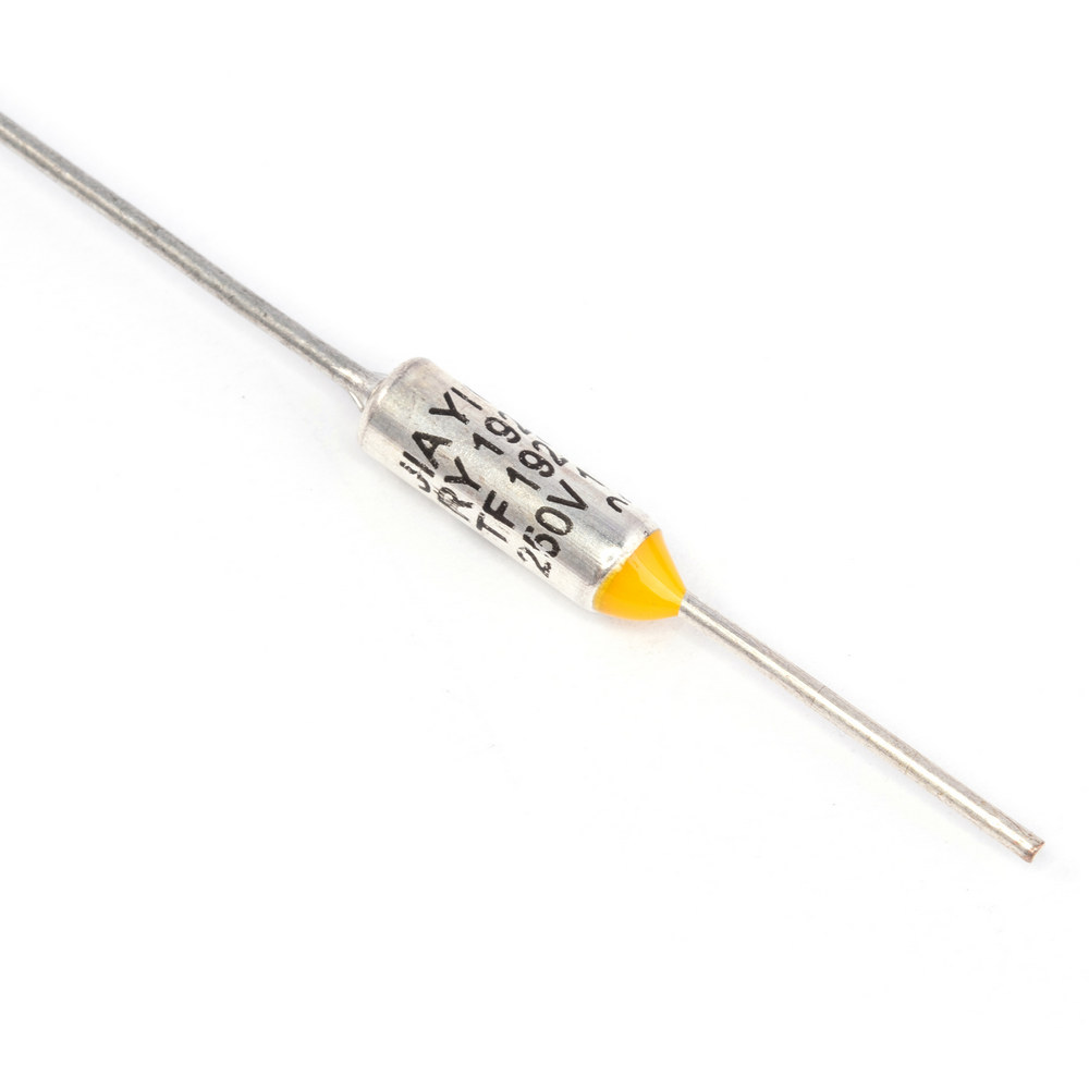 Thermosicherung 192°C 10A (KLS5-103-BF192), keine Selbsterneuerung axial Thermosicherung 192°C 10A (KLS5-103-BF192), keine Selbsterneuerung axial
