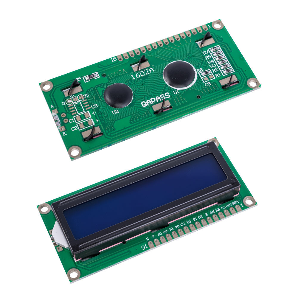 QC1602A 16x2 Character LCD Display BLAU Hintergrundbeleuchtung (auf Controller HD44780) QC1602A 16x2 Character LCD Display BLAU Hintergrundbeleuchtung (auf Controller HD44780)