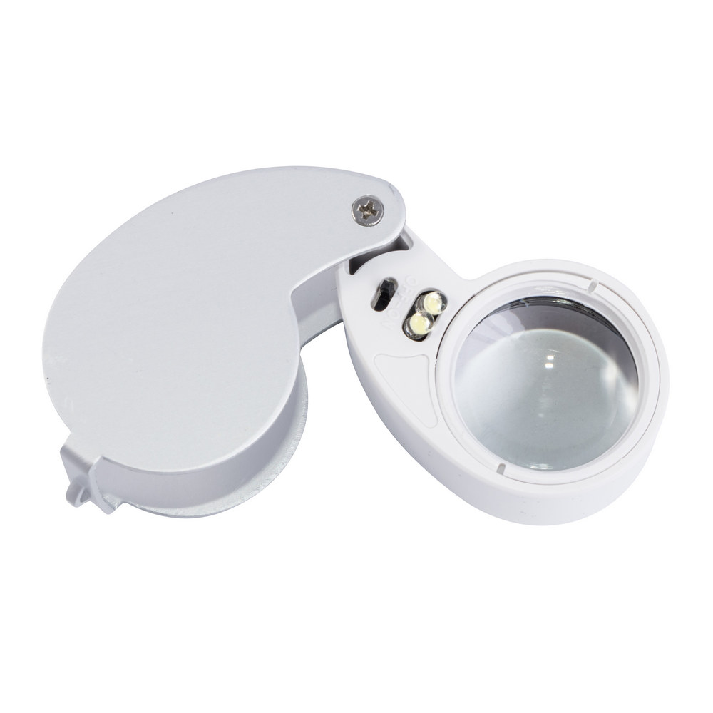 Juwelier-Lupe MG21011 mit LED-Hintergrundbeleuchtung, 30Х, Durchmesser-25mm