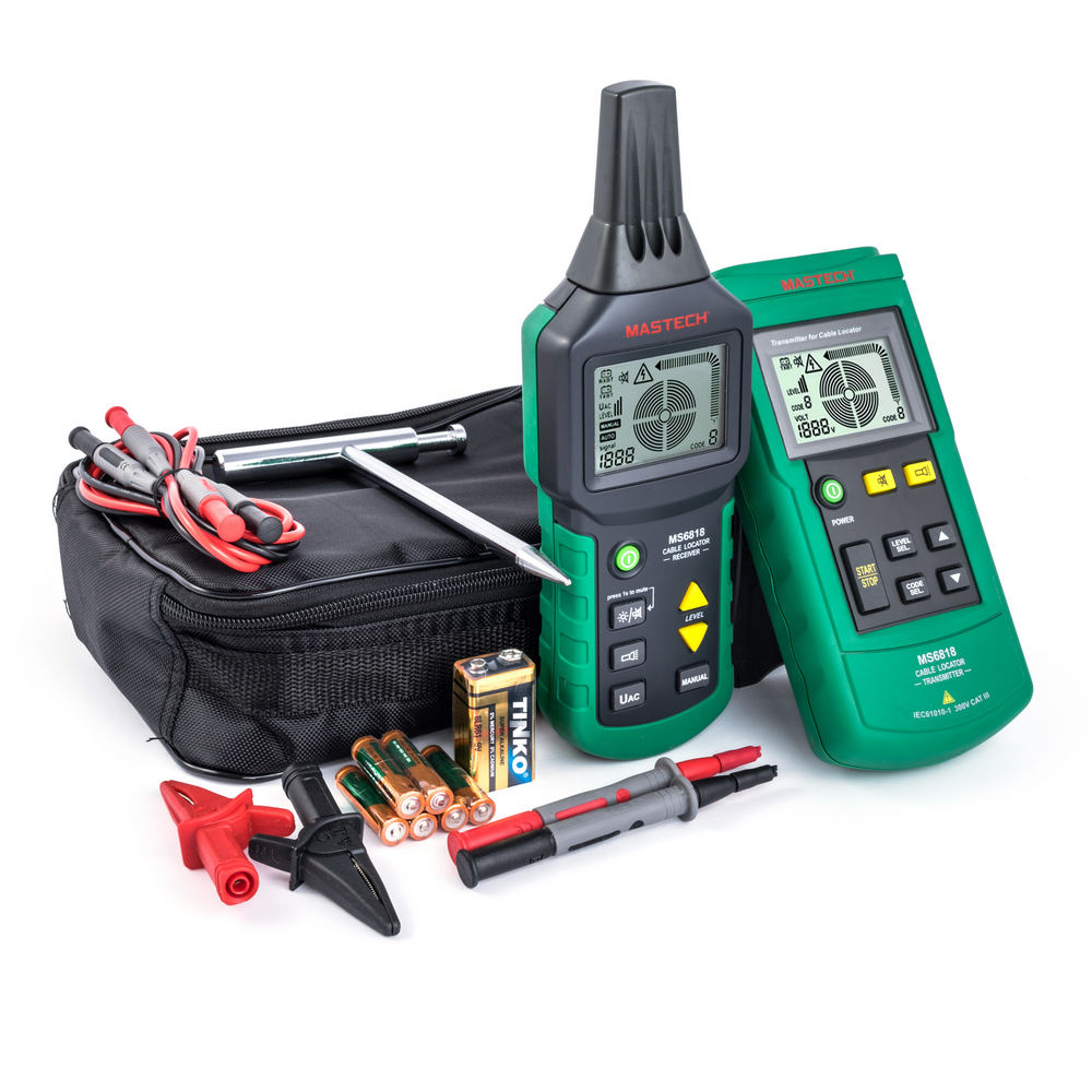 Profi Kabeltester Kabelfinder MASTECH MS6818 12 ~ 400V Draht Tracker LCD Profi Kabeltester Kabelfinder MASTECH MS6818 12 ~ 400V Draht Tracker LCD