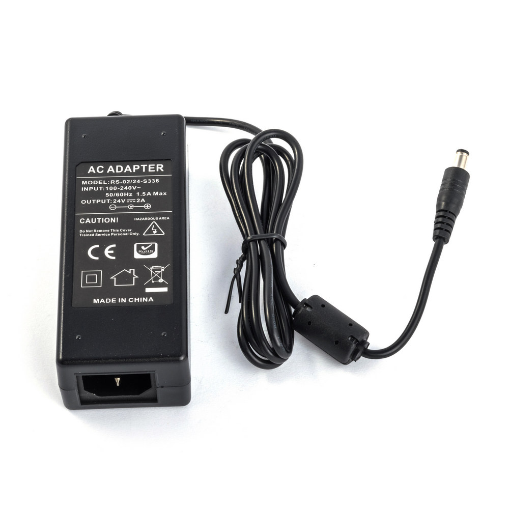 Netzteil/Tischnetzteil 24V/2A Adapter RS-02/24-S336 Hohlstecker 5,5/2,1mm Netzteil/Tischnetzteil 24V/2A Adapter RS-02/24-S336 Hohlstecker 5,5/2,1mm