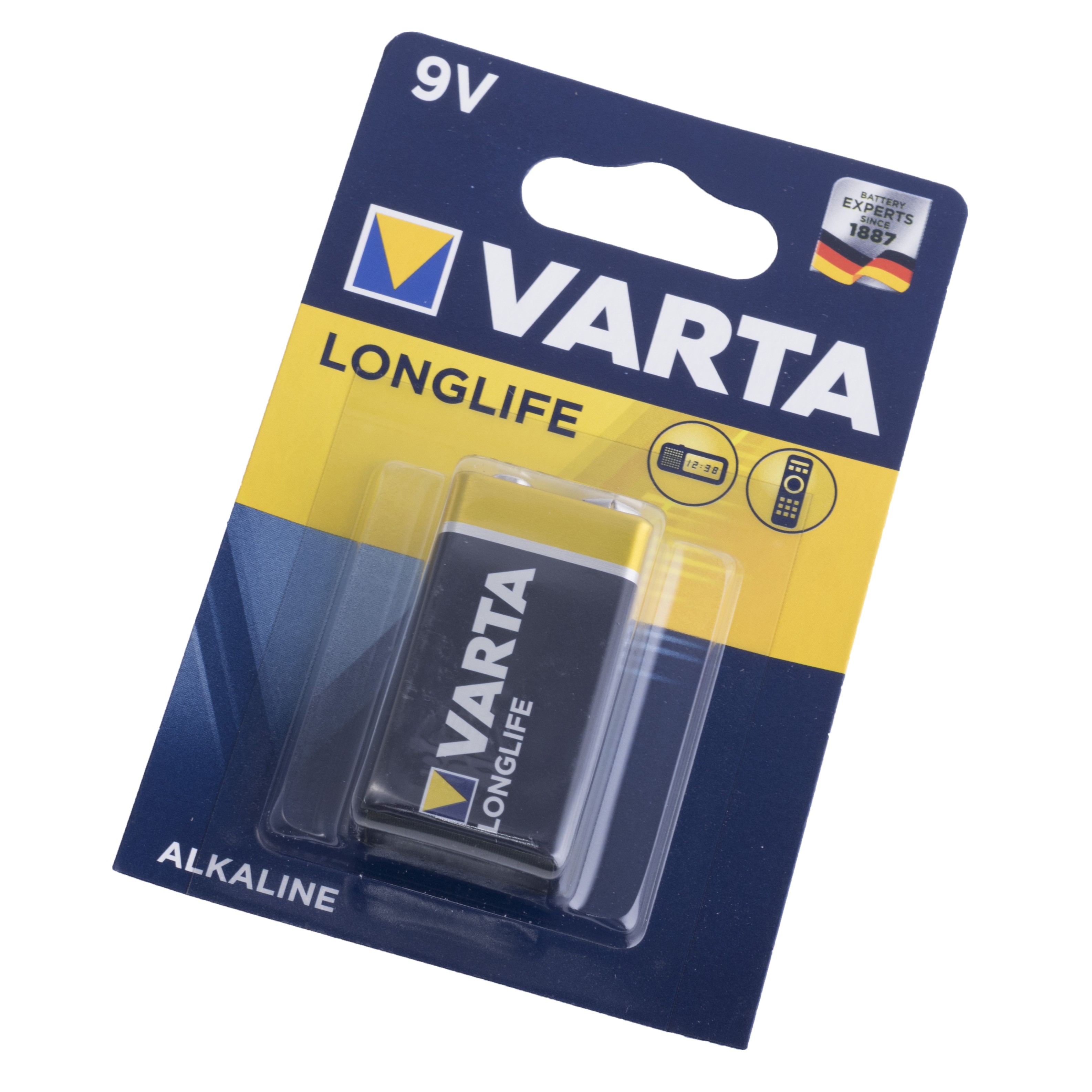Batterie BAT-6LR61/VL alkalische, (9V-Block "Krona"), 9V, LONGLIFE Batterie BAT-6LR61/VL alkalische, (9V-Block "Krona"), 9V, LONGLIFE