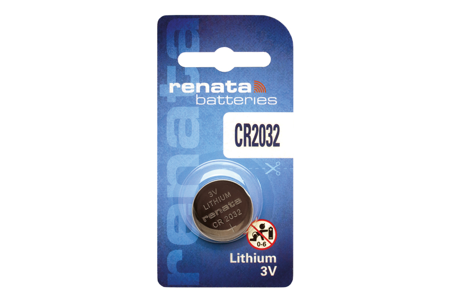 Batterie CR2032 Lithiumbatterie, 3V, RENATA (BAT-CR2032/RE-B)