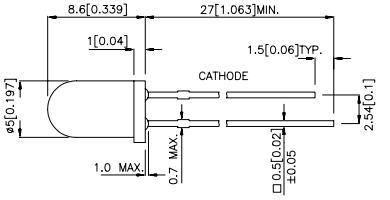 L-53F3C-Kingbright (IR (infrarot)-LED 5mm) L-53F3C-Kingbright (IR (infrarot)-LED 5mm)