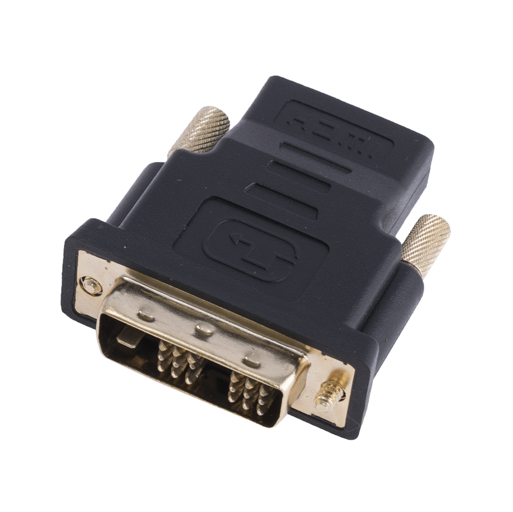 Adapter DVI-D (18+1) Single Link Stecker auf HDMI A Buchse (GT3-1024) vergoldet Adapter DVI-D (18+1) Single Link Stecker auf HDMI A Buchse (GT3-1024) vergoldet