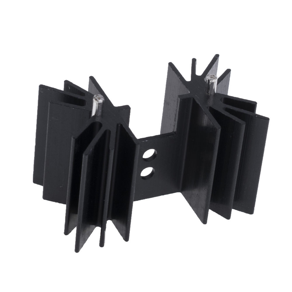 Rippenkühlkörper Alu TO220 schwarz 25,4mm 7,1K/W HS Rippenkühlkörper Alu TO220 schwarz 25,4mm 7,1K/W HS