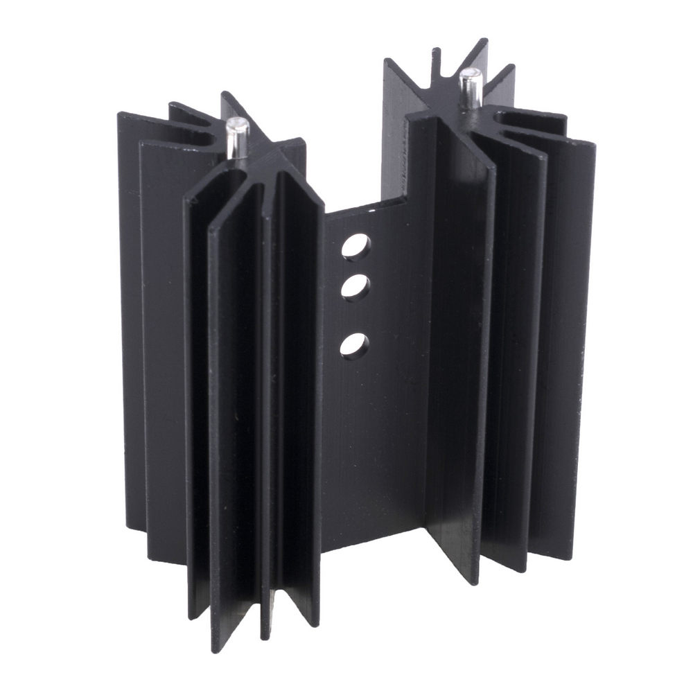 Rippenkühlkörper Alu für TO220 schwarz 50,8mm 5,2K/W HS-142-50 Rippenkühlkörper Alu für TO220 schwarz 50,8mm 5,2K/W HS-142-50