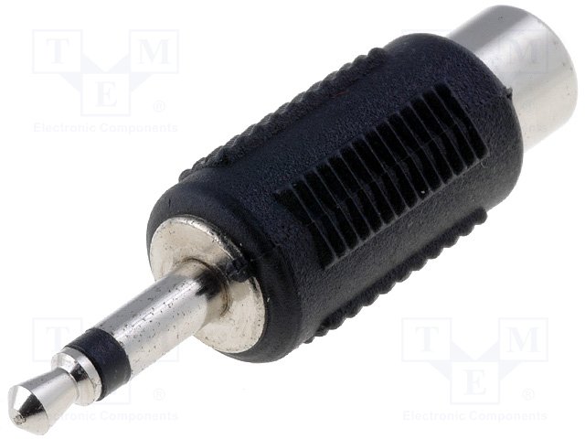 JC35W-RCAG Adapter; Jack 3,5 mm Stecker, RCA Buchse; mono JC35W-RCAG Adapter; Jack 3,5 mm Stecker, RCA Buchse; mono