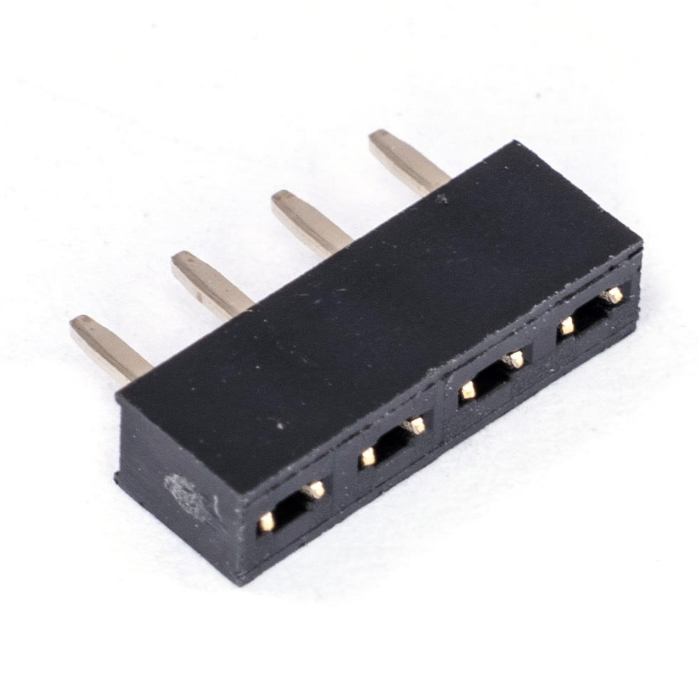 PBS-4 (Buchse auf Platte, 1х4, 2,54mm)(KLS1-208-3.5-1-04) PBS-4 (Buchse auf Platte, 1х4, 2,54mm)(KLS1-208-3.5-1-04)