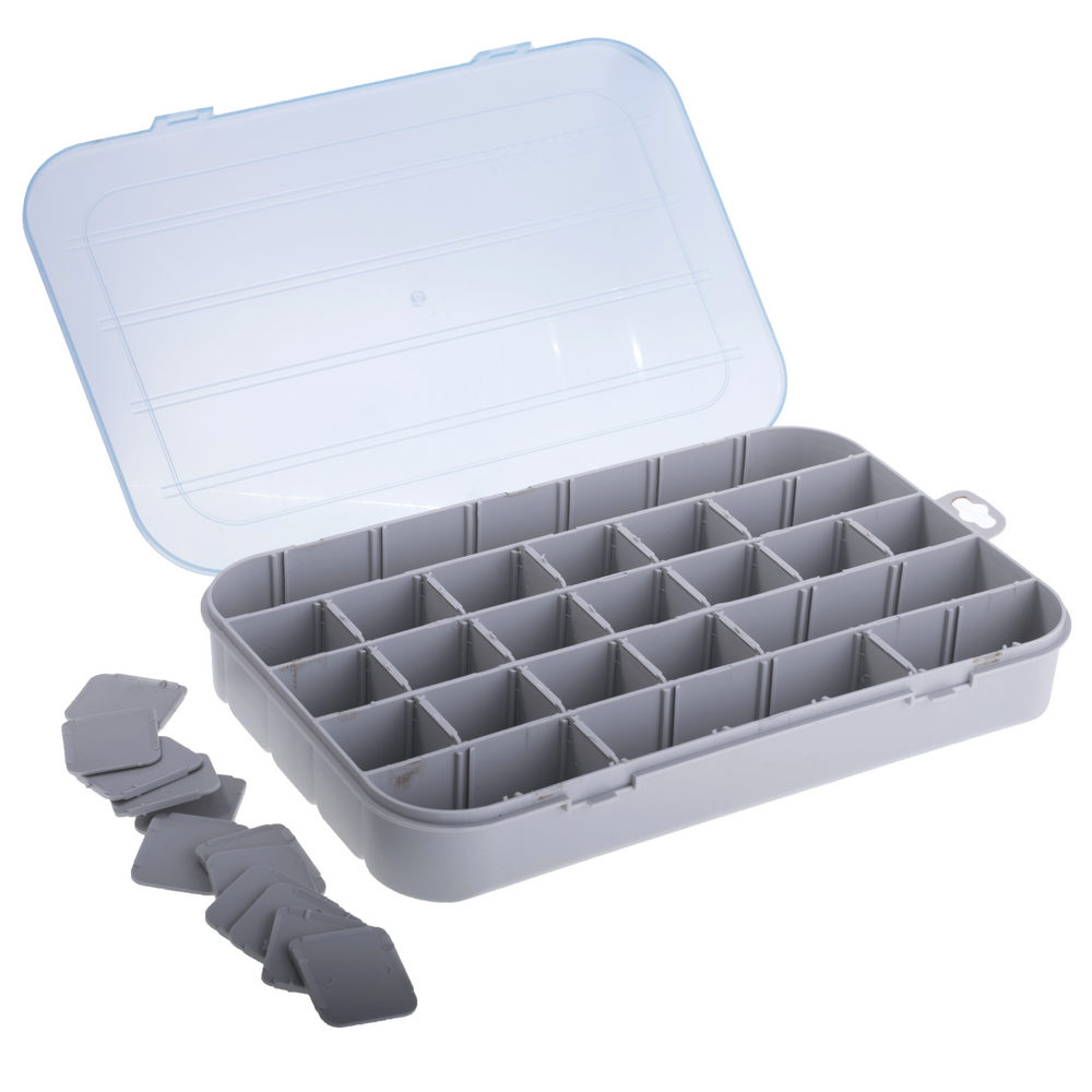 Box mit 5-35 Zellen (30 herausnehmbare Trennwande) Box mit 5-35 Zellen (30 herausnehmbare Trennwande)