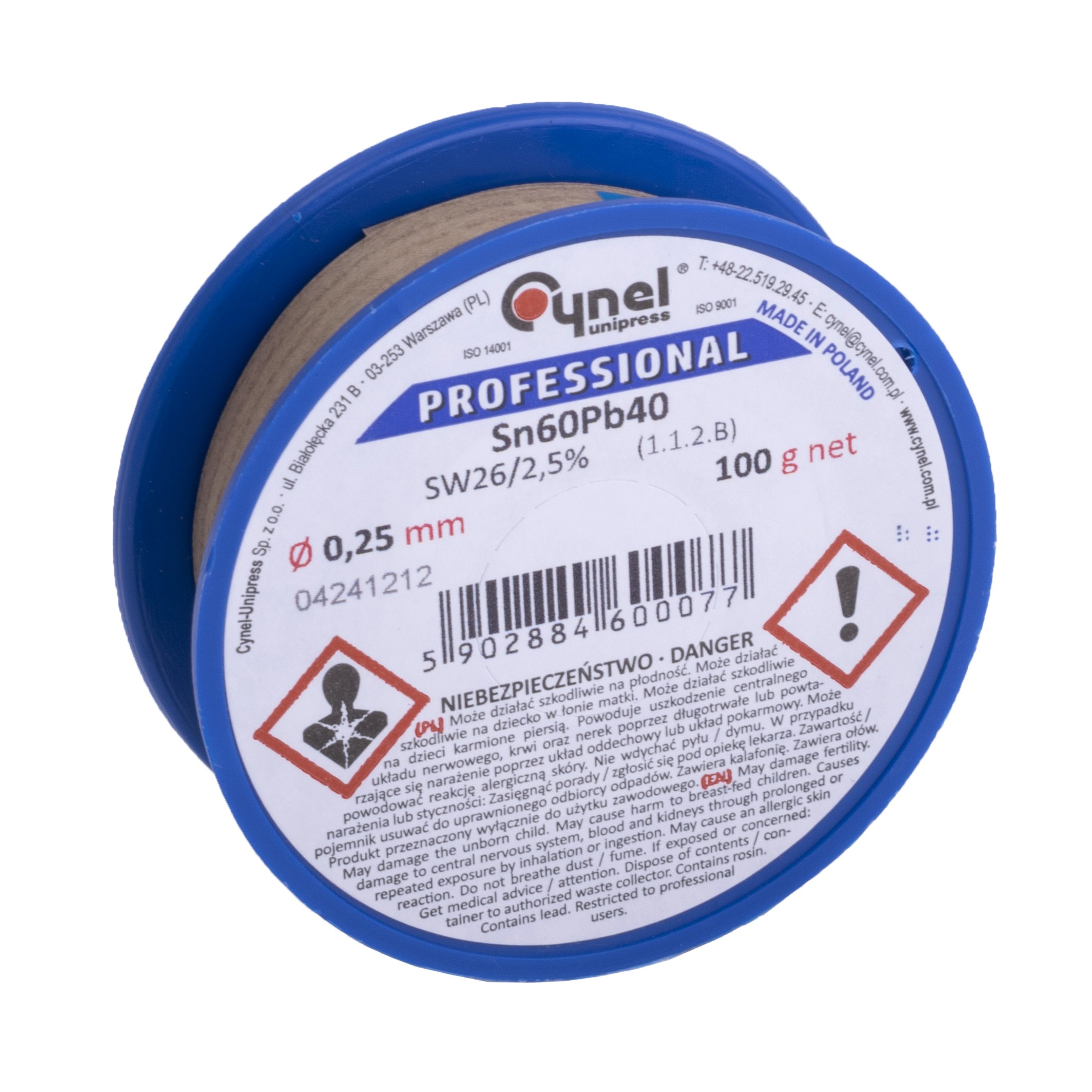 Lötzinn Ø0,25mm Lötdraht für Feinlöten 100g Sn60Pb40 Flußmittel LC60-0.25/0.1 Lötzinn Ø0,25mm Lötdraht für Feinlöten 100g Sn60Pb40 Flußmittel LC60-0.25/0.1