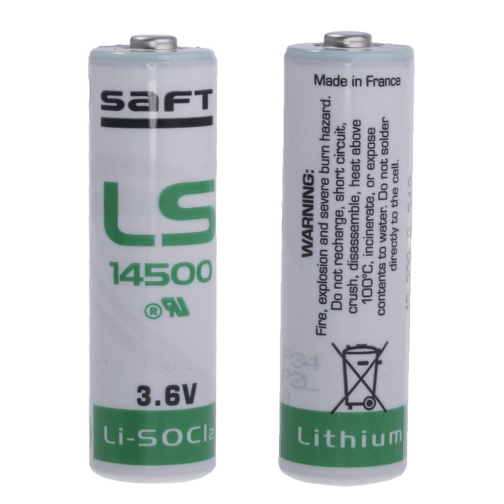 SAFT Lithium Batterie AA LS 14500 3,6V 2,6Ah Lithium-Thionylchlorid SAFT Lithium Batterie AA LS 14500 3,6V 2,6Ah Lithium-Thionylchlorid